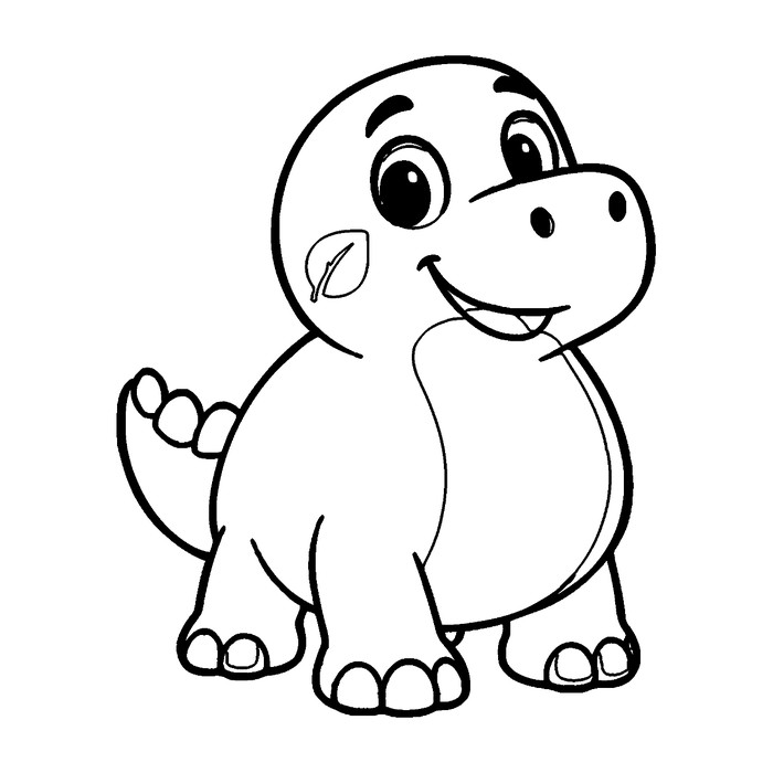 Outline of Stompwick standing and smiling